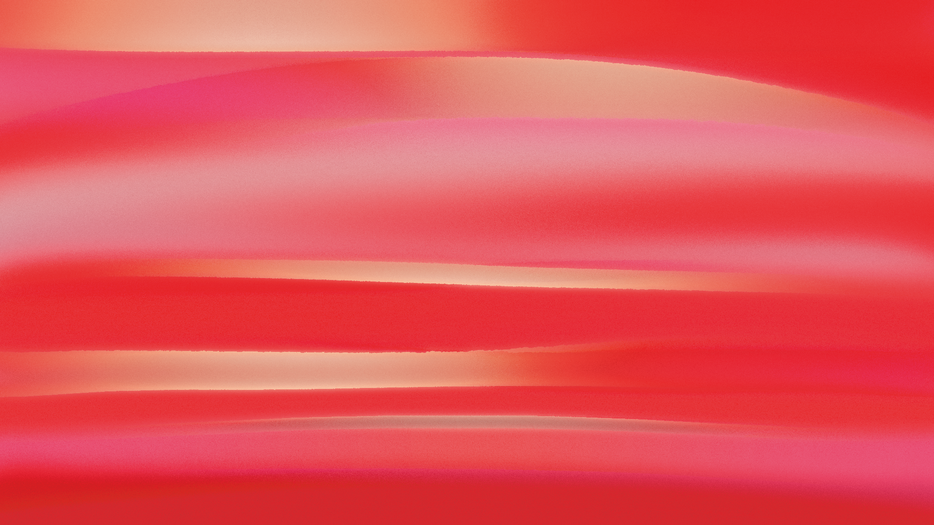 Abstract horizontal gradient with vibrant red, pink, and bright highlight bands