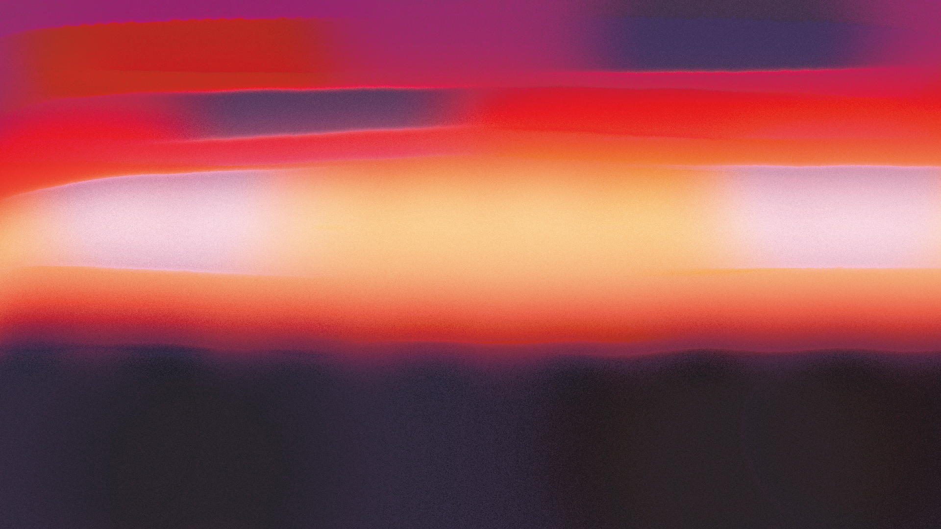 Abstract horizontal gradient with a bright orange glowing center set between dark red and deep purple borders.